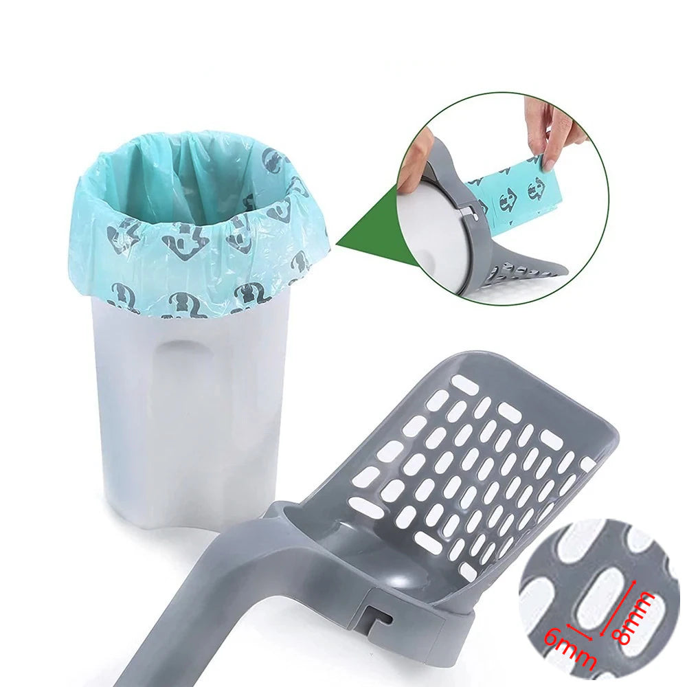 Cat Litter Shovel Scoop for Pet Filter Clean Toilet Garbage Picker Cat Supplies Accessory Cat Litter Box Self Cleaning