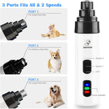 Painless USB Charging Dog Nail Grinders Rechargeable Pet Nail Clippers Quiet Electric Dog Cat Paws Nail Grooming Trimmer Tools